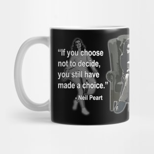 Rush - Neil Peart FREEWILL Quote Mug